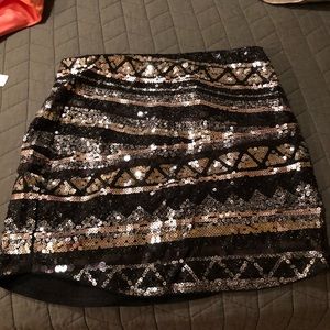 Express sequined skirt still with tags